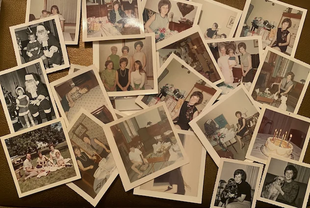 Vintage family photos collection for AI photo finder to reconnect with lost contacts and search for someone online